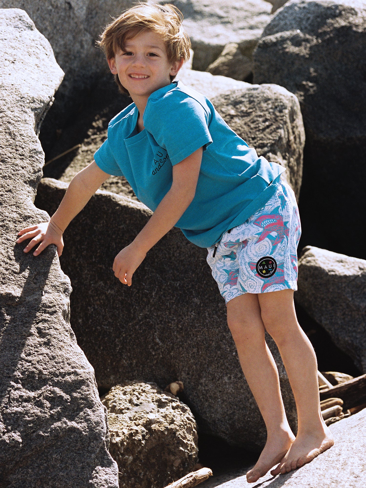 Kids Cookie Logo T-Shirt in Blue - Image 6