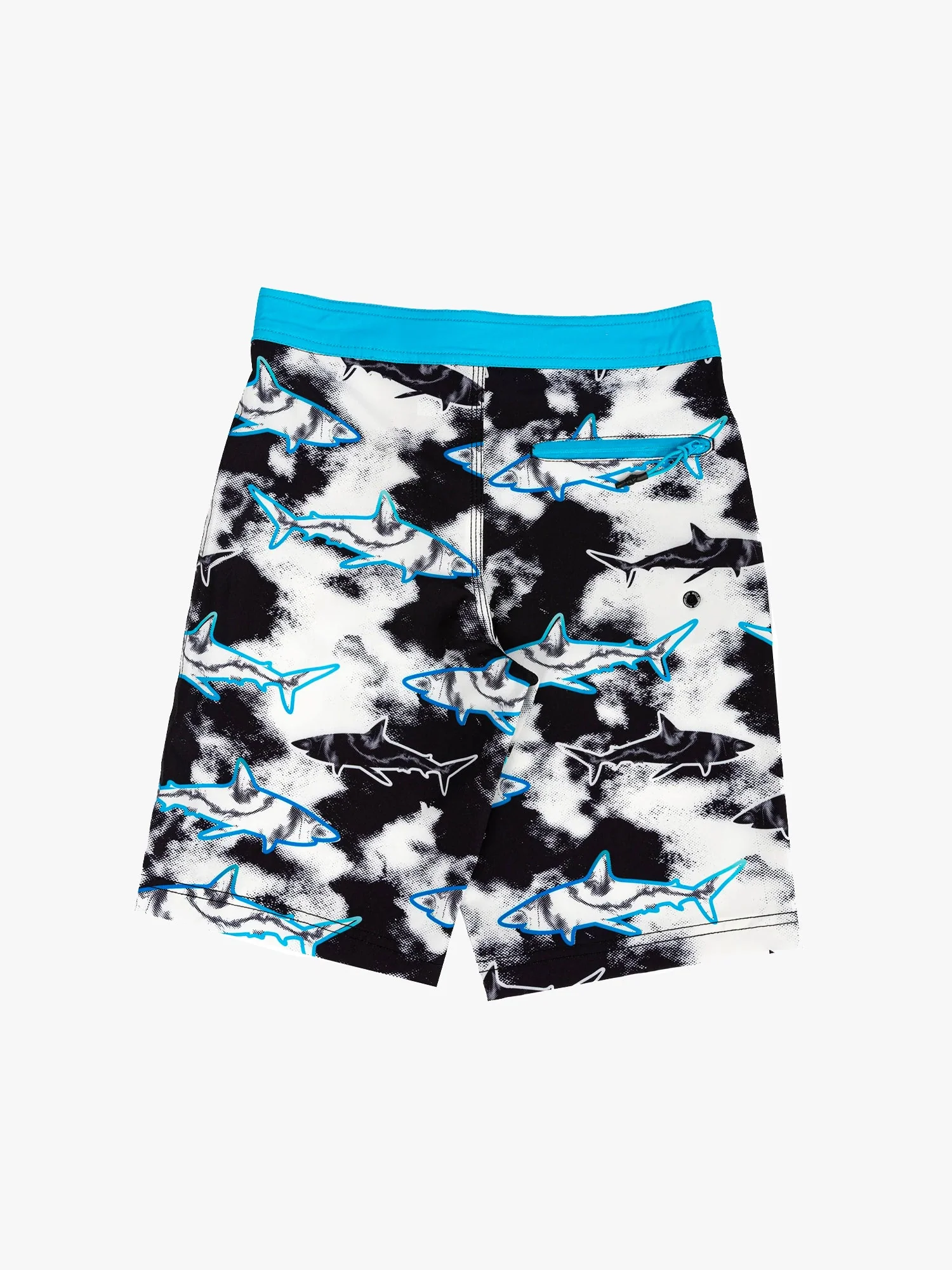 Boys Line Up Boardshorts in Blue - Image 4