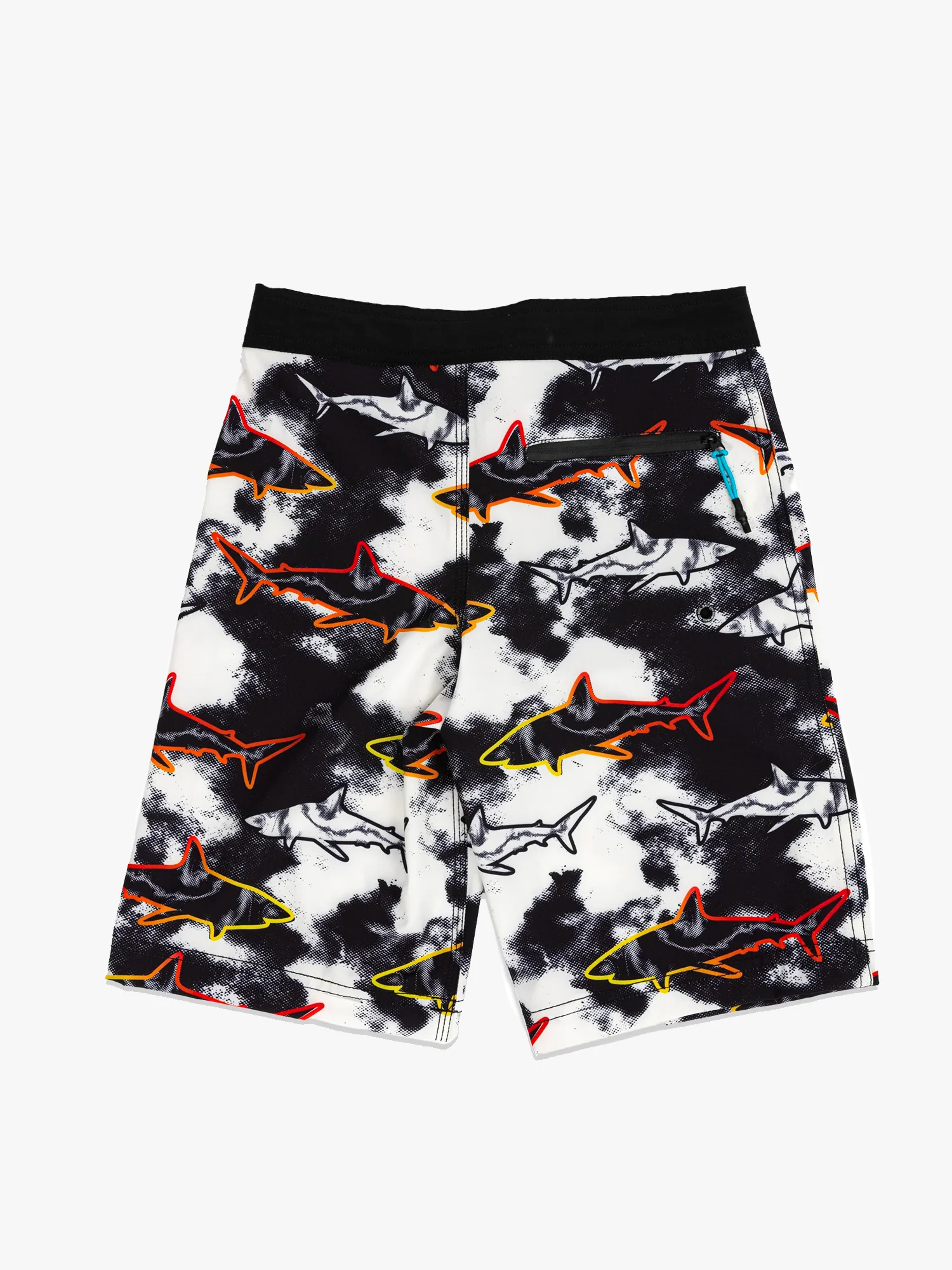 Boys Line Up Boardshorts in Black - Image 4