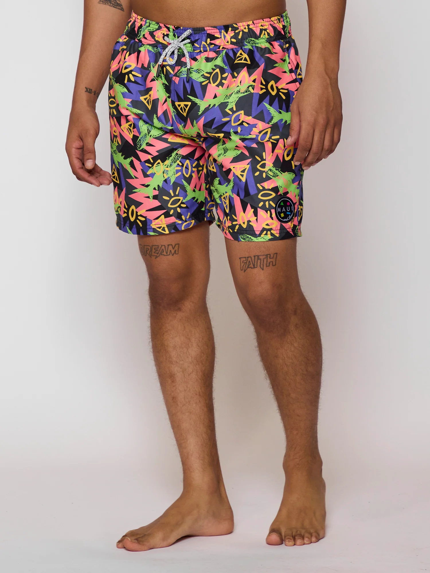 Shark Tank Pool Shorts in Black - Image 3