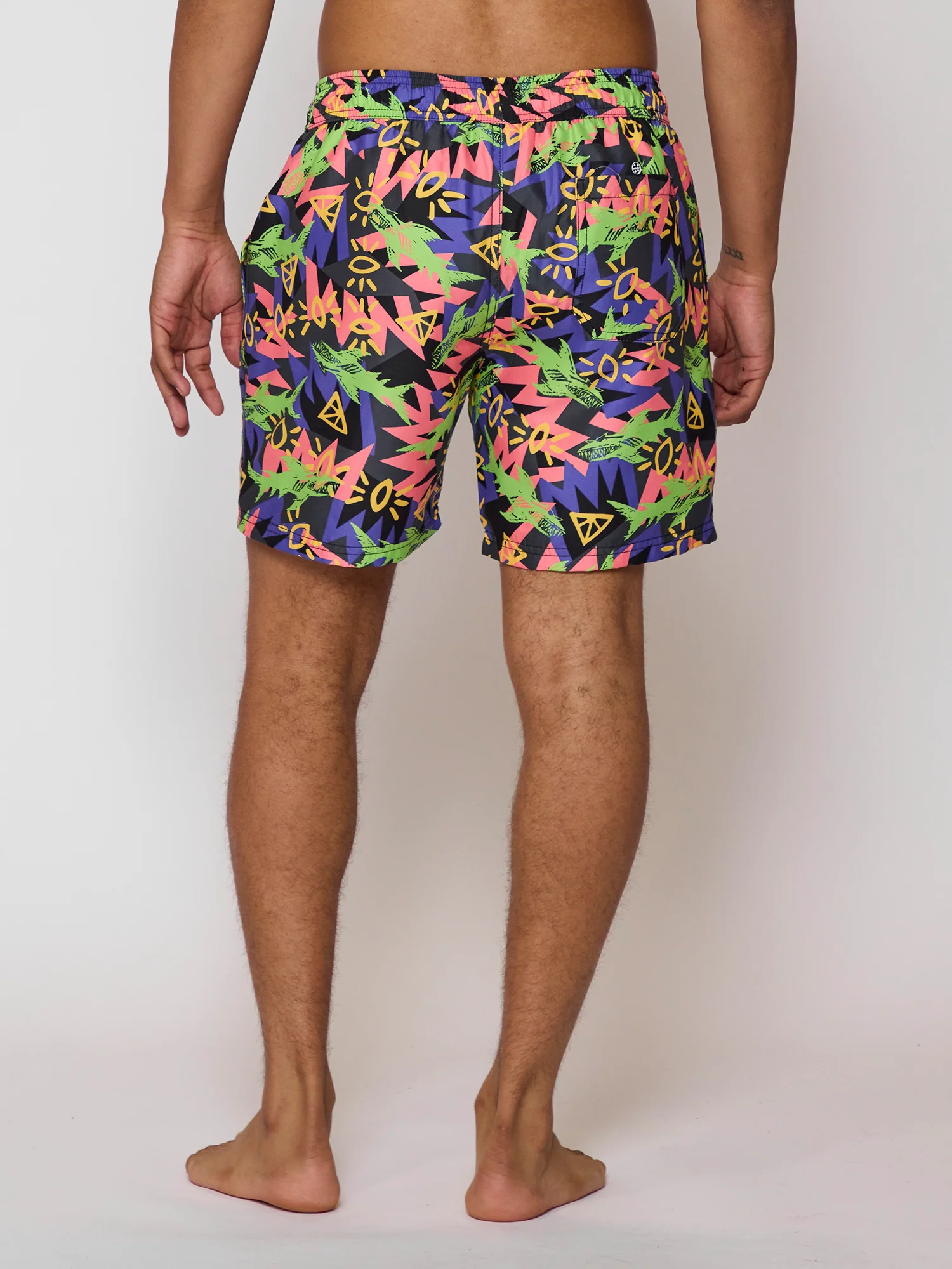Shark Tank Pool Shorts in Black - Image 5