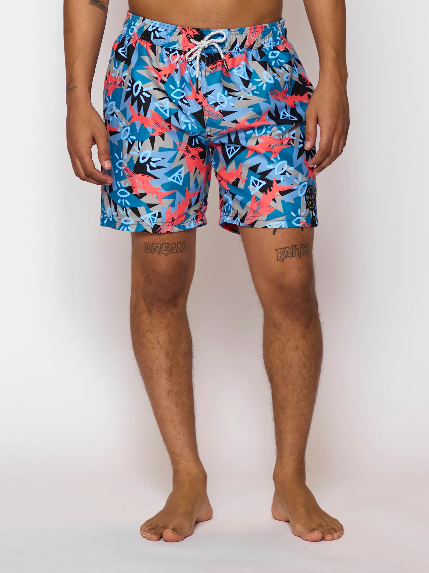 Shark Tank Pool Shorts in Coral - Image 6