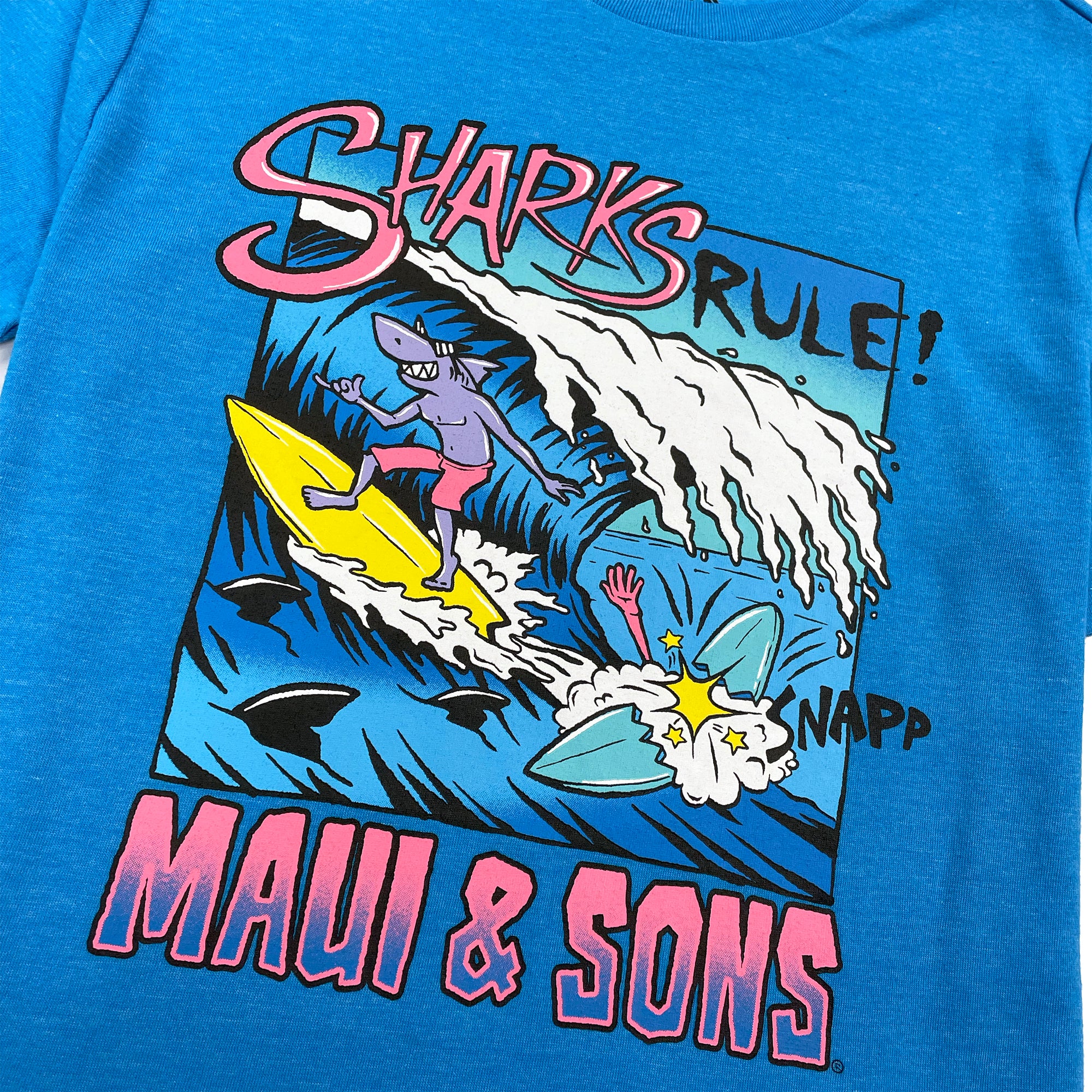 Sharks Rule Boy's T-Shirts - Image 3
